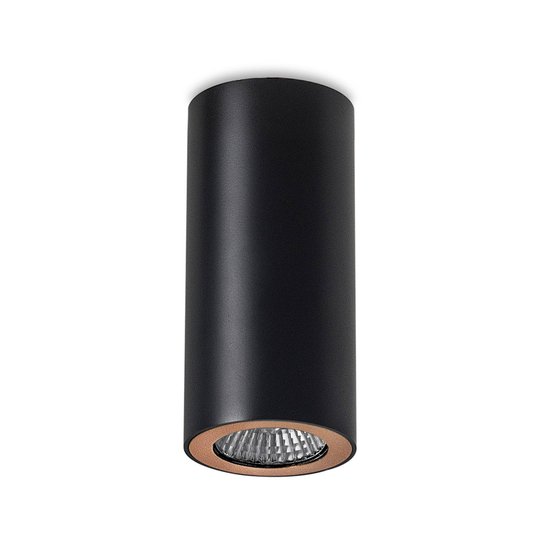 LEDS-C4 Pipe takspot, 1 lampa svart-guld