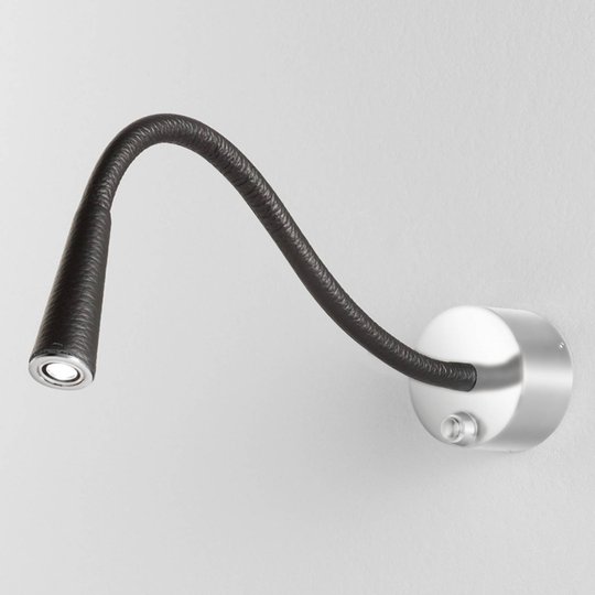 Vega T Flex LED-vägglampa, espresso/platina