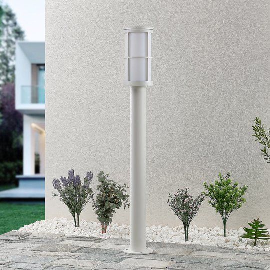 Lucande Kelini väglampa, 90 cm, vit