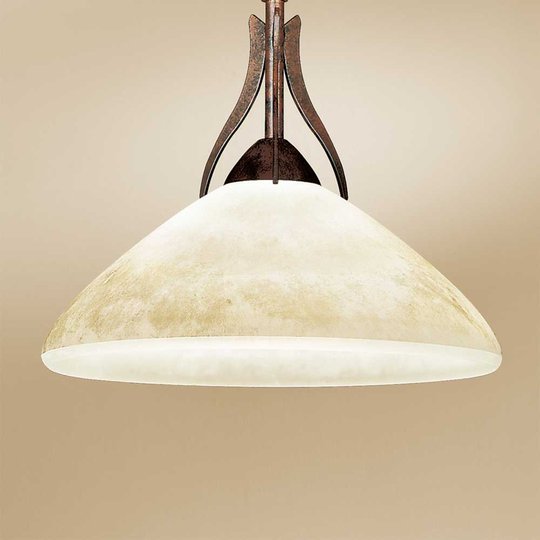 Hänglampa Samuele i lantstil, 1 lampa, scavo