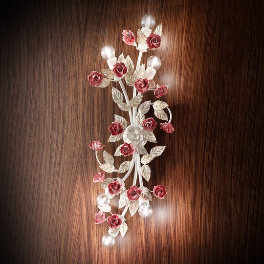 Vägglampa Fiore med sex ljuskällor