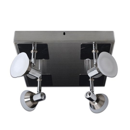 LED-taklampa Jeriko kvadratisk 4 lampor