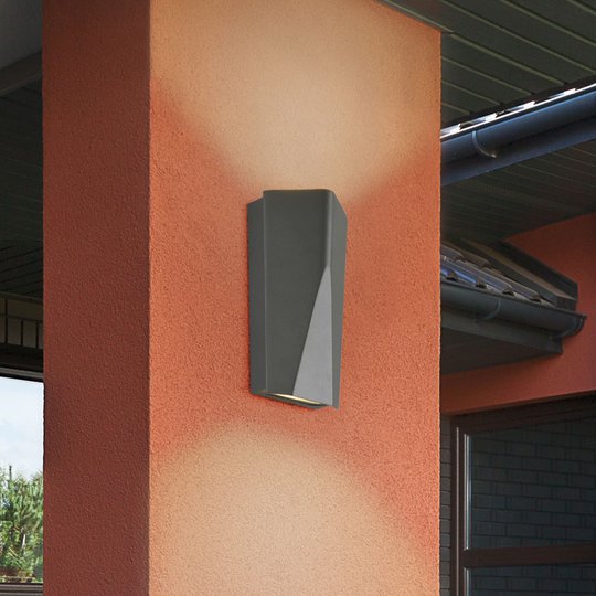 LED-utomhusvägglampa Tay i aluminiumgjutgods