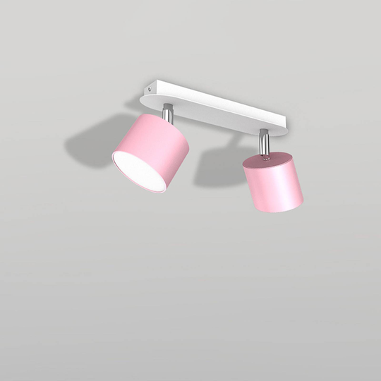 Takspotlight Cloudy 2 lampor rosa