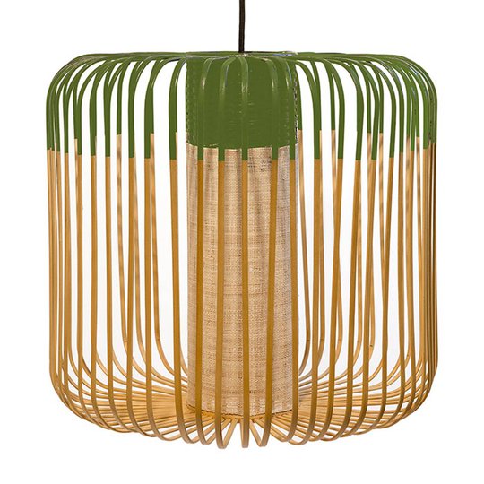 Forestier Bamboo Light M pendellampa 45 cm grön