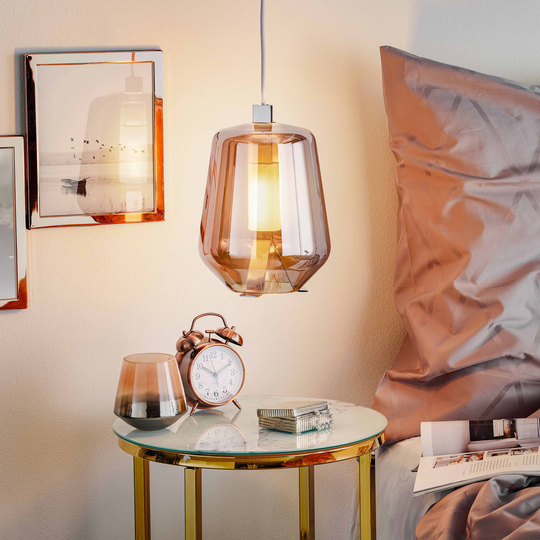 Prandina Luisa S1 dim pendel 2 700 K krom/rosé