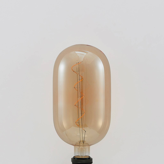 Lucande LED-lampa E27 T140 4 W 2 200 K bärnsten