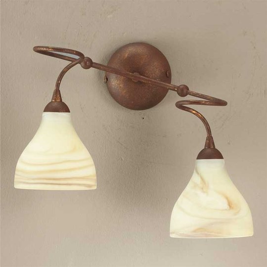 Vägglampa Mattia, 2 ljuskällor