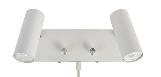 Läslampa dubbel LED (Vit)