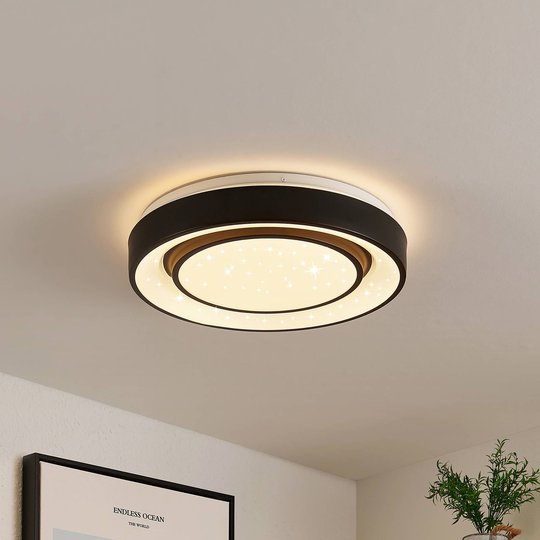 Lindby Gamino LED-taklampa, RGBW, CCT, 38 cm