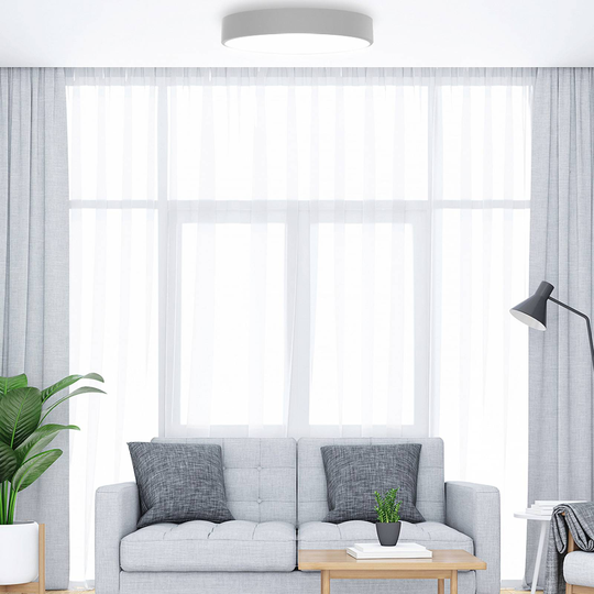 Taklampa Cleo 500, Ø 50 cm grå