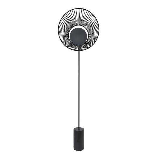 Forestier Oyster design-golvlampa, svart