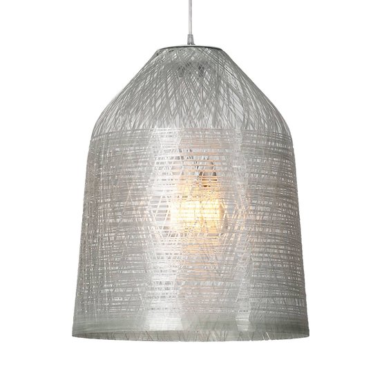 Karman Black Out utomhushänglampa, Ø 50 cm, klar