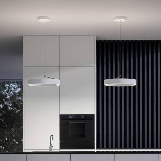 Steng Licht Tolou LED-hänglampa Casambi 930 vit