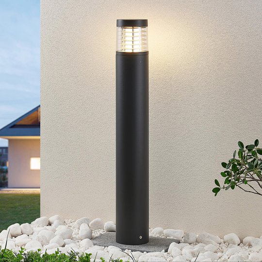 LED-pollare Jaxon med sekundärraster, 80 cm