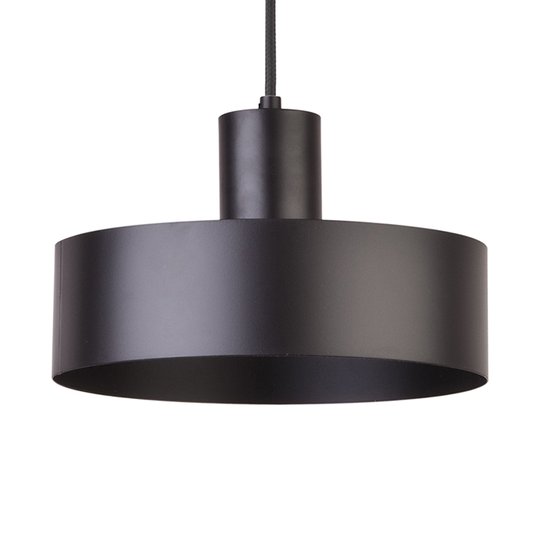 Hänglampa Rif av metall, svart, Ø 25 cm