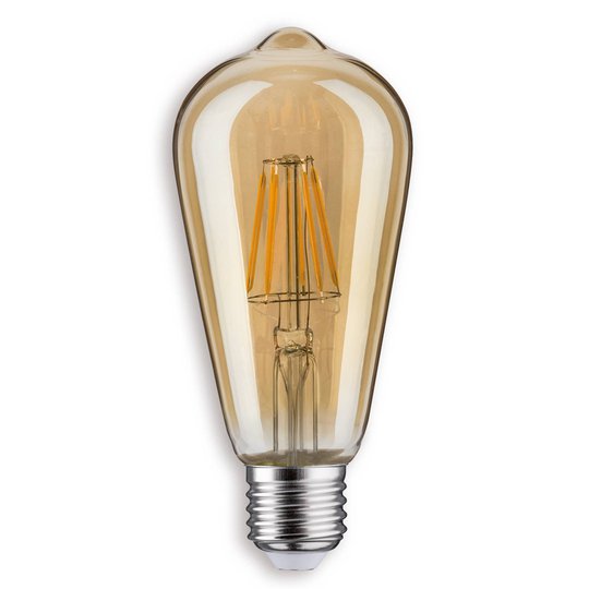 E27 7,5W Rustika LED-glödlampa i guld