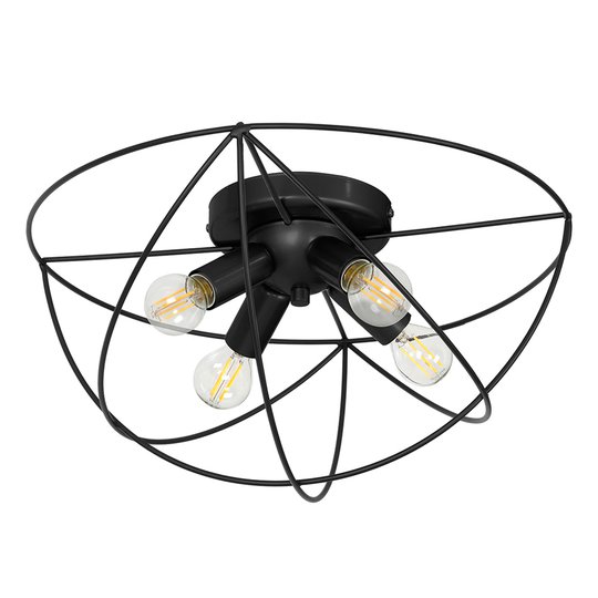 Taklampa Copernicus, 4 lampor svart
