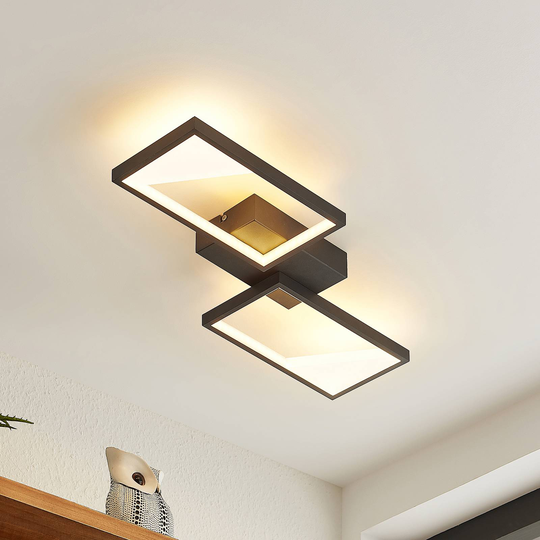 Lindby Fotini LED-taklampa, 2 lampor