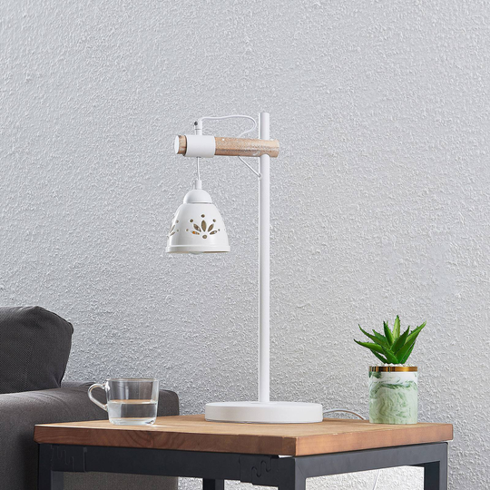 Lindby Pimana bordslampa med keramikskärm
