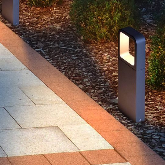 RZB HB 202 LED-sockellampa antracit höjd 35 cm