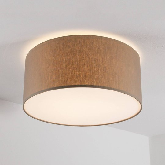 Gråbrun taklampa Maria. 40 cm.