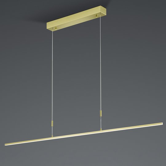 BANKAMP Slim pendel ZigBee dimbar 128 cm mässing