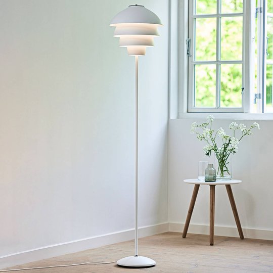 Golvlampa Valencia, vit