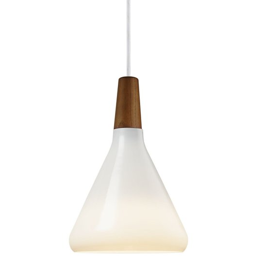 Float 18cm vit/trä (Vit)