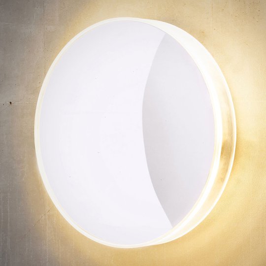 LED-utomhusvägglampa Marbella, vit