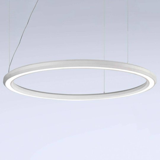 LED-hänglampa Materica under Ø 120 cm vit