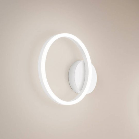 LED-vägglampa Giotto, 1 lampa, vit