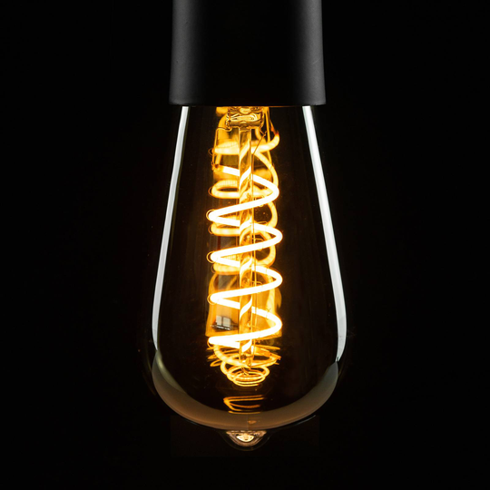 SEGULA LED-rustiklampa E27 3,2W 1 900 K guld