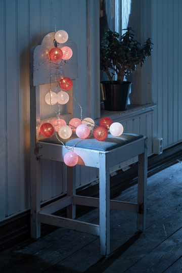 Slinga 16 garnbollar LED (Flerfärgad)