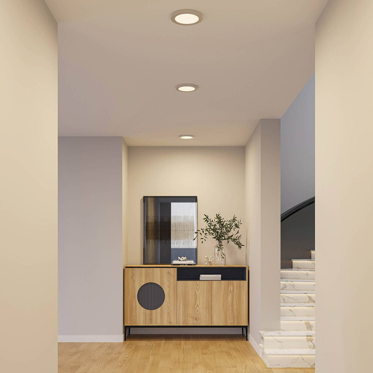 Prios Aureka LED-taklampa, installation, 22,5 cm