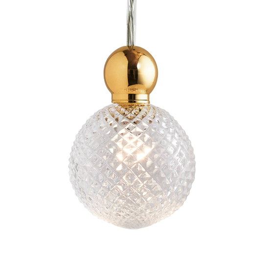 EBB & FLOW Uva M häng boll guld klar mini check
