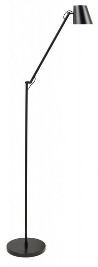 Metallic golvlampa LED (Svart)