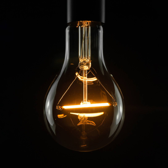 SEGULA LED-lampa E27 A90 3W 2 200 K dimbar klar