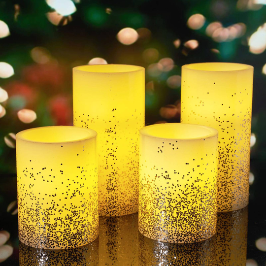 Pauleen Golden Glitter Candle LED-ljus 4-pack