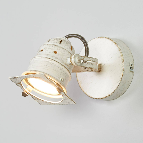 Vit LED-spotlight Janek med GU10-lampa