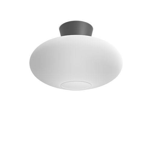 Bullo XL Plafond m. opalglas (Grå)