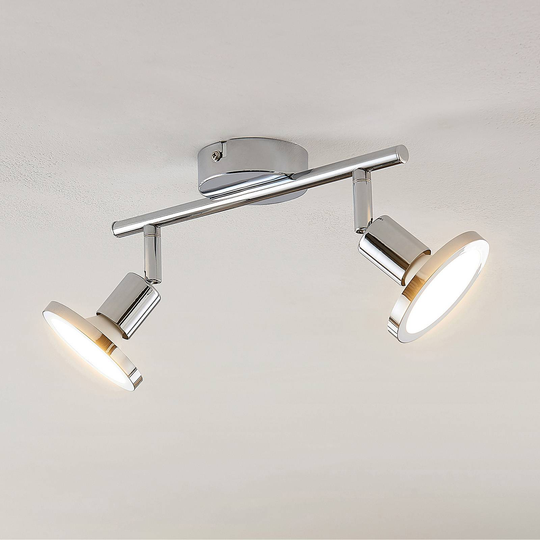 Lindby Ayden LED-takspotlight, 2 lampor