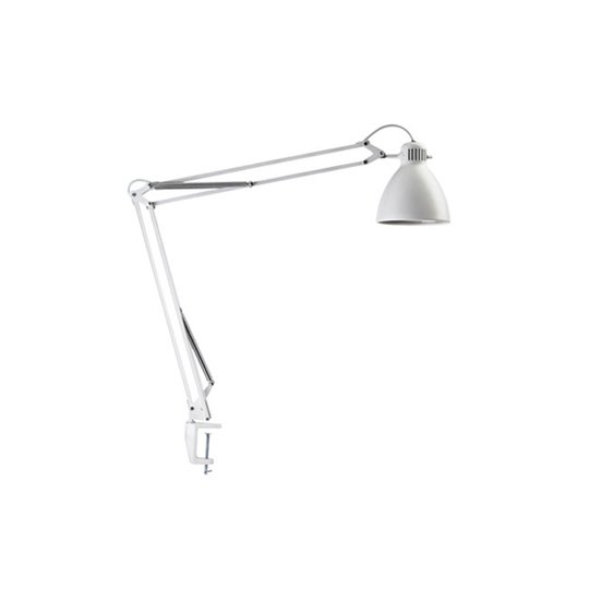 Klämlampa L-1 E27 vit