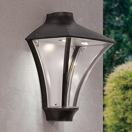 Klart lysande LED-utomhusvägglampa Rigon IP65