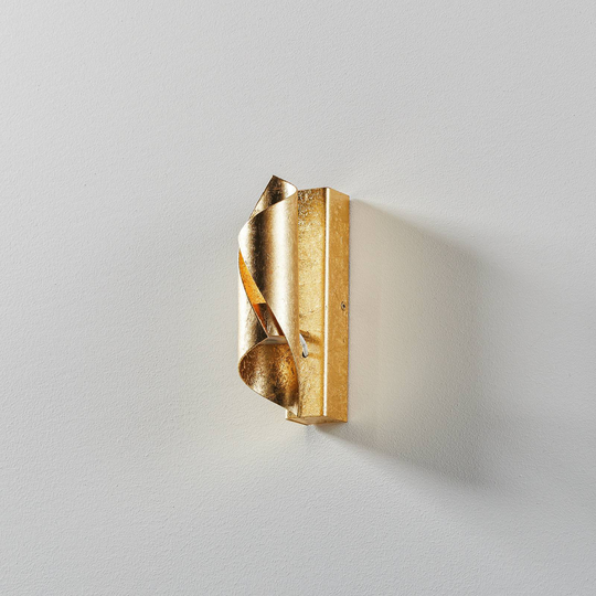 Knikerboker Hué LED-vägglampa 16 cm bladguld