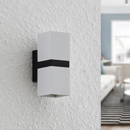 Arcchio Samsa vägglampa, 2 lampor, vit