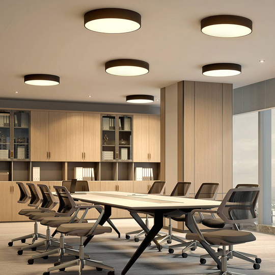 Arcchio Noabelle LED-taklampa, svart, 60 cm