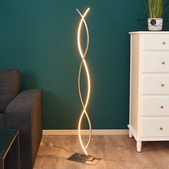 Svängd LED-golvlampa Bobi