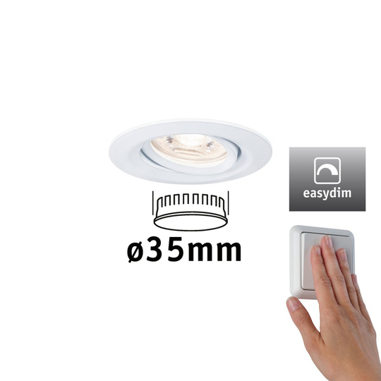 Nova mini Plus Coin EasyDim LED Infälld (Vit)