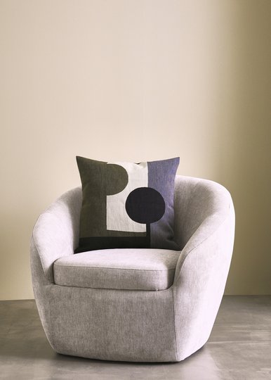 LIA - Cushion Green Jacquard 50x50cm